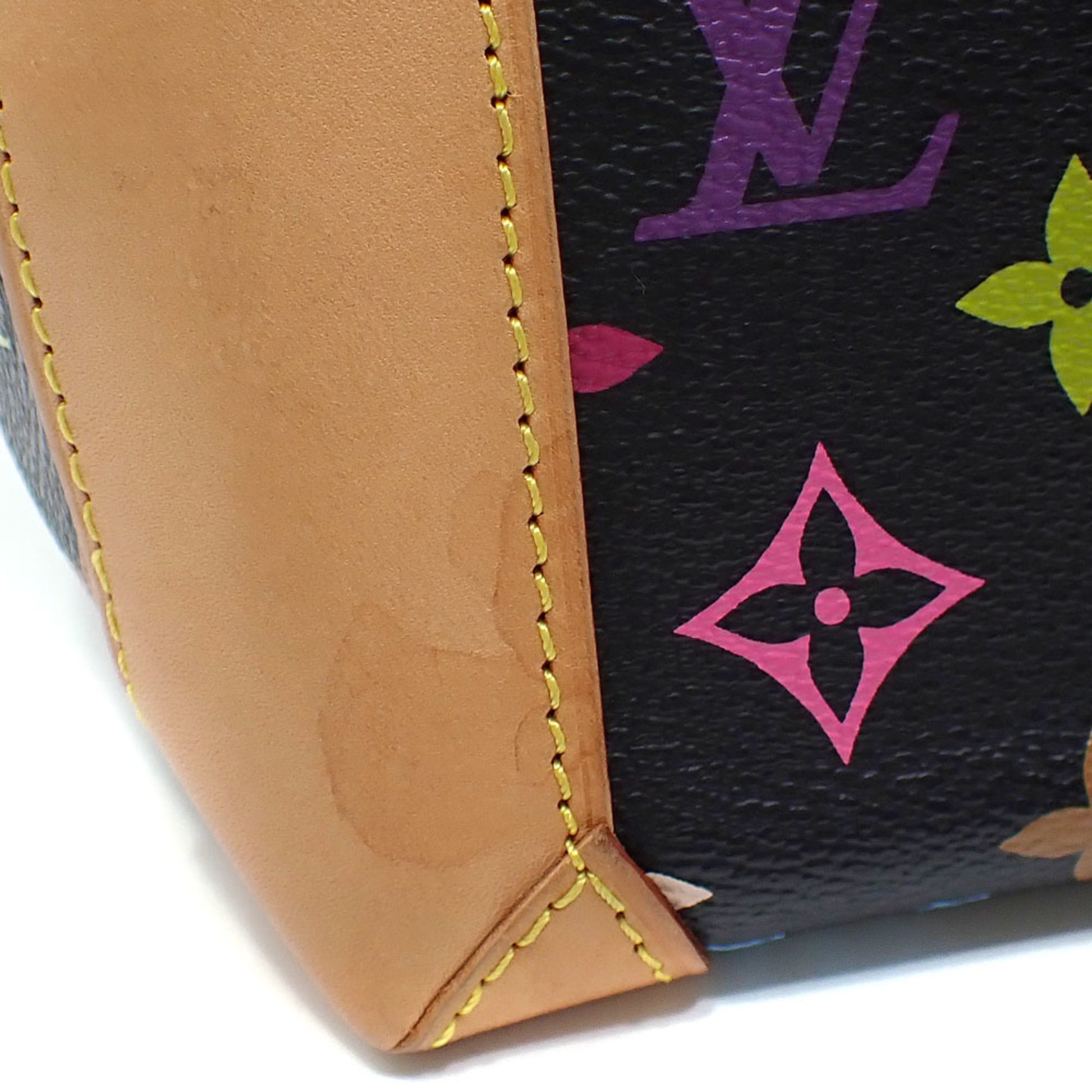 Louis Vuitton Audra, Black, Canvas, handbag
