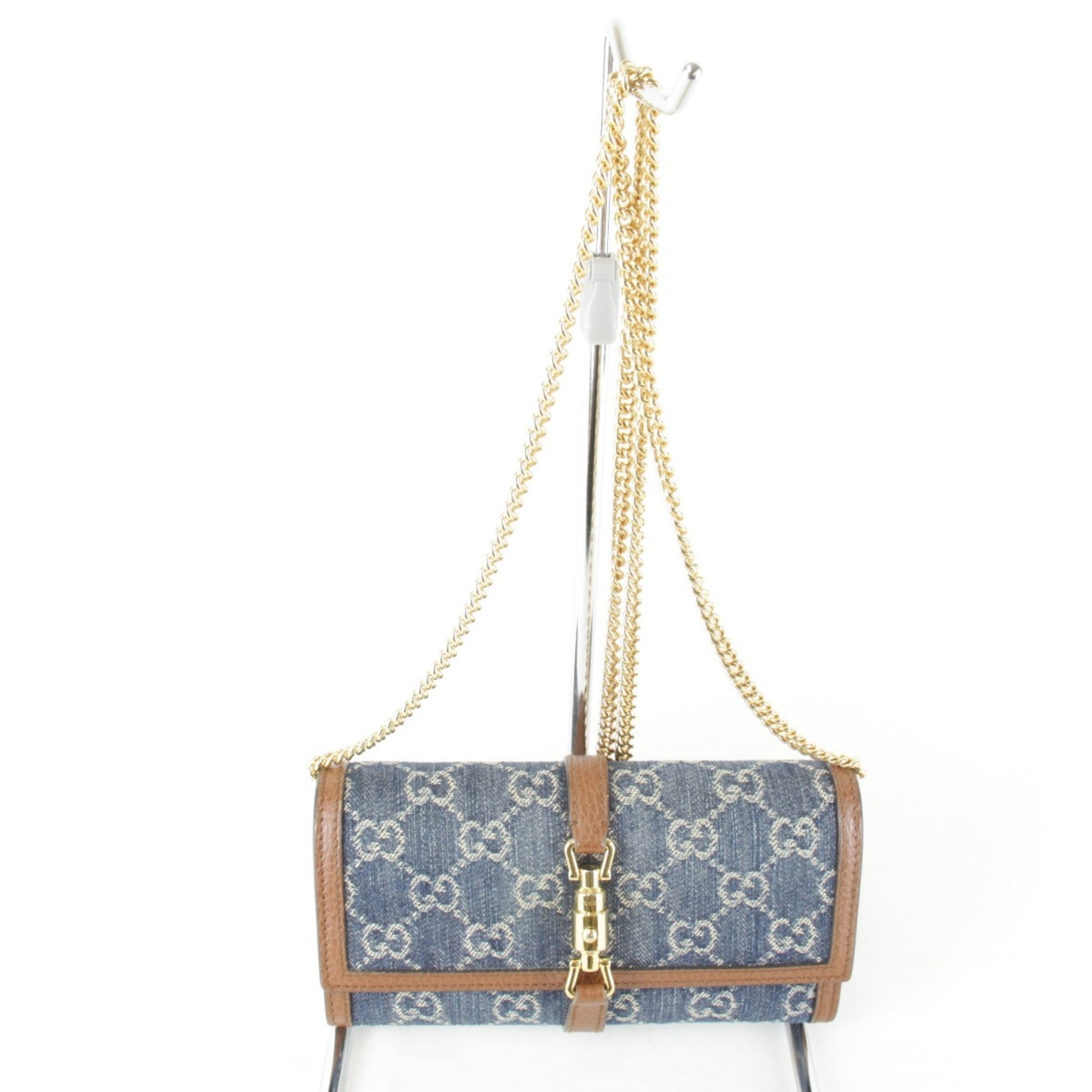 Gucci Jackie, Blue, Denim - Jeans, wallet