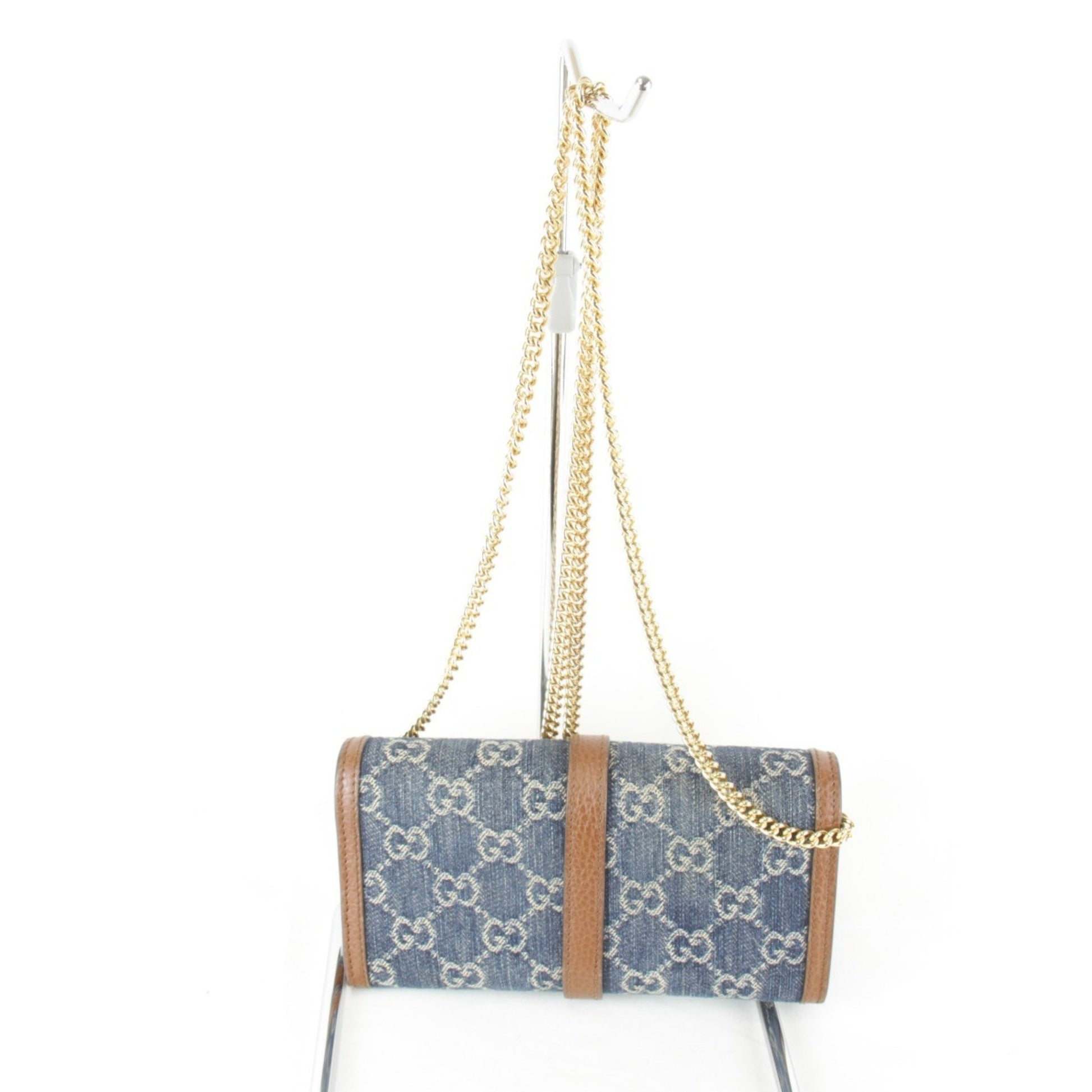 Gucci Jackie, Blue, Denim - Jeans, wallet