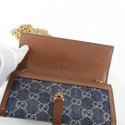 Gucci Jackie, Blue, Denim - Jeans, wallet