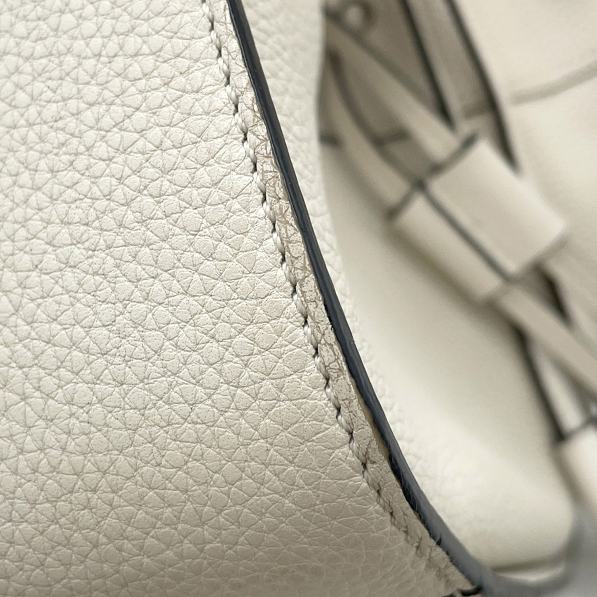 Loewe Hammock, White, Leather, handbag