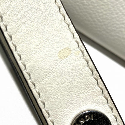 Fendi By The Way, White, Leather, handbag