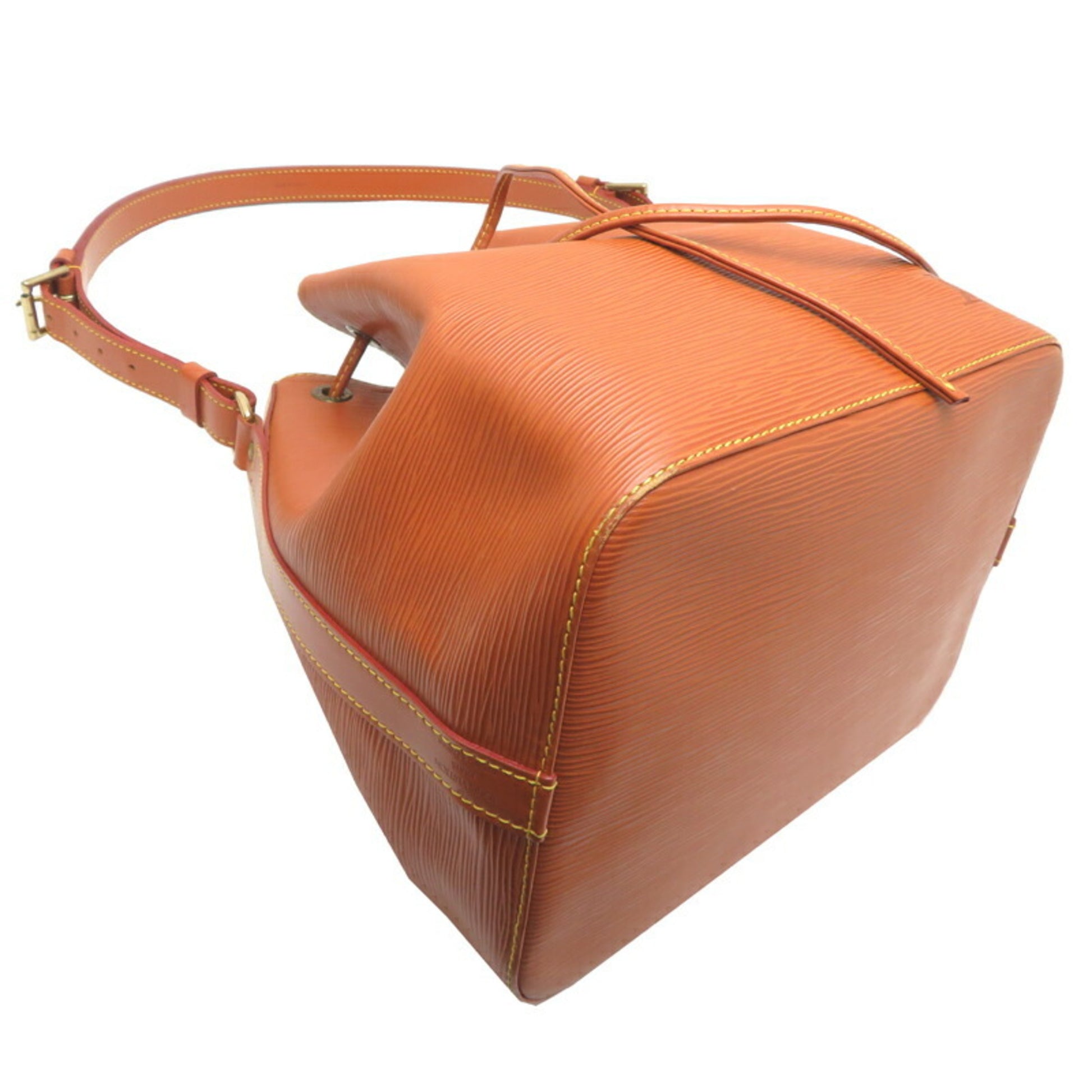 Louis Vuitton Petit Noé, Brown, Leather, shoulder