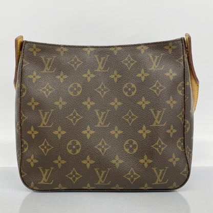 Louis Vuitton Looping MM, Brown, Canvas, shoulder