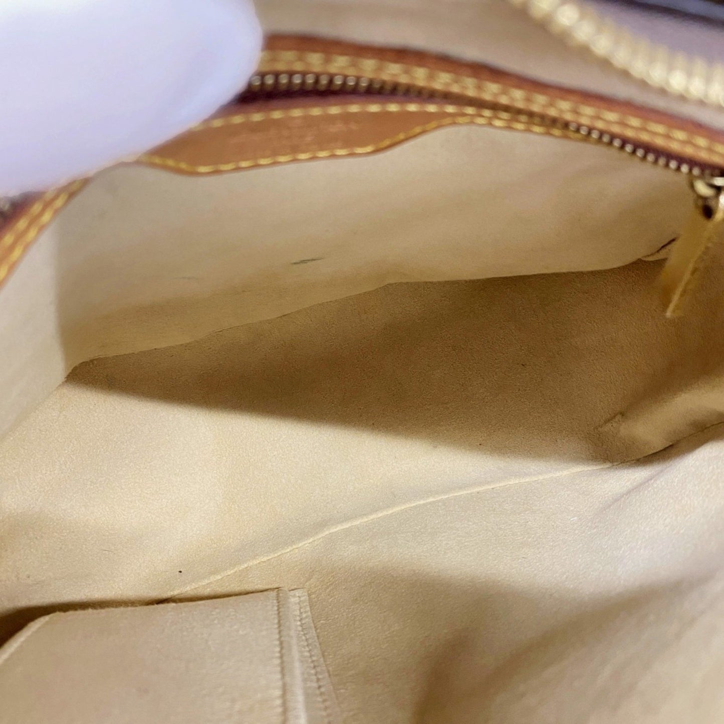 Louis Vuitton Looping MM, Brown, Canvas, shoulder