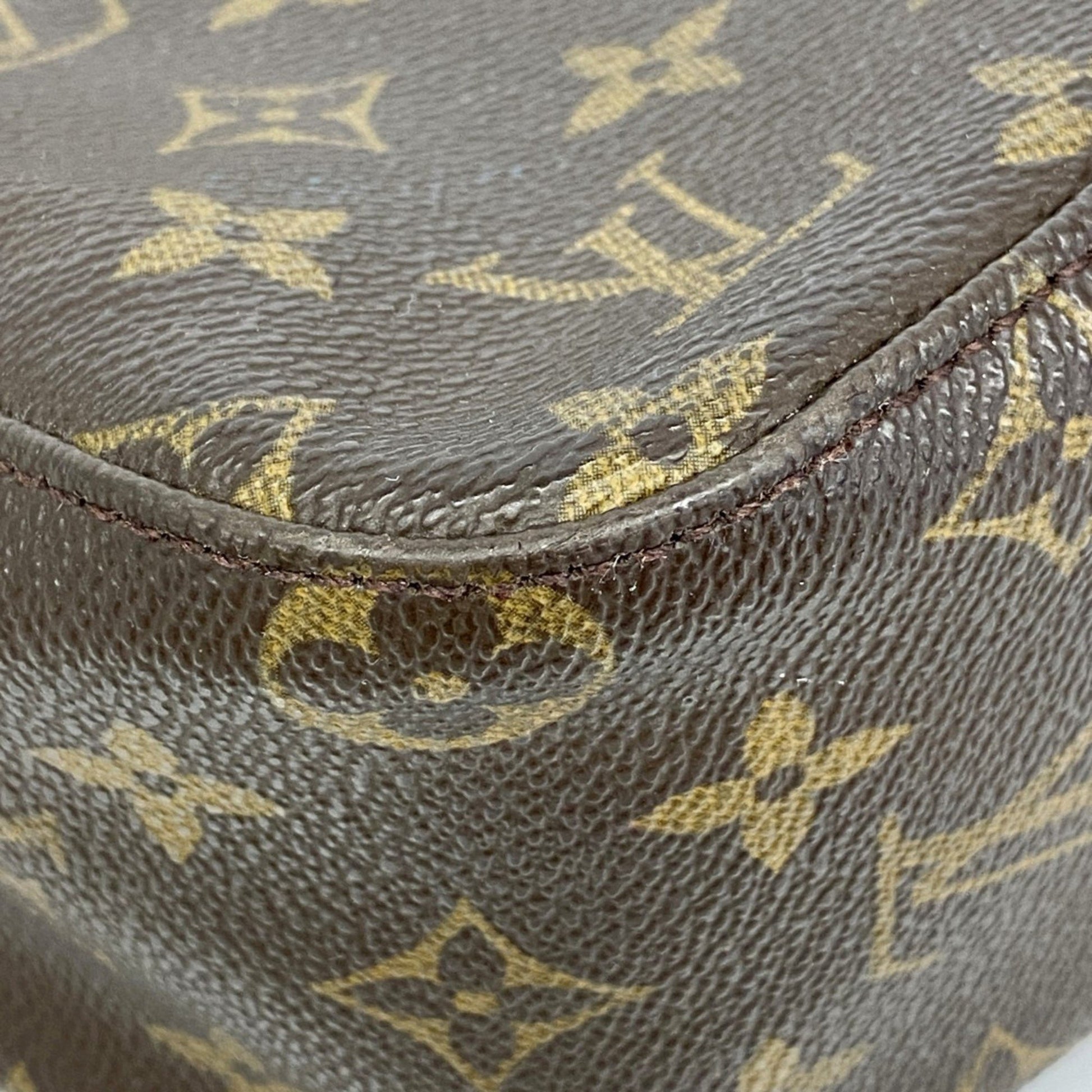 Louis Vuitton Looping MM, Brown, Canvas, shoulder