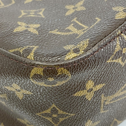Louis Vuitton Looping MM, Brown, Canvas, shoulder
