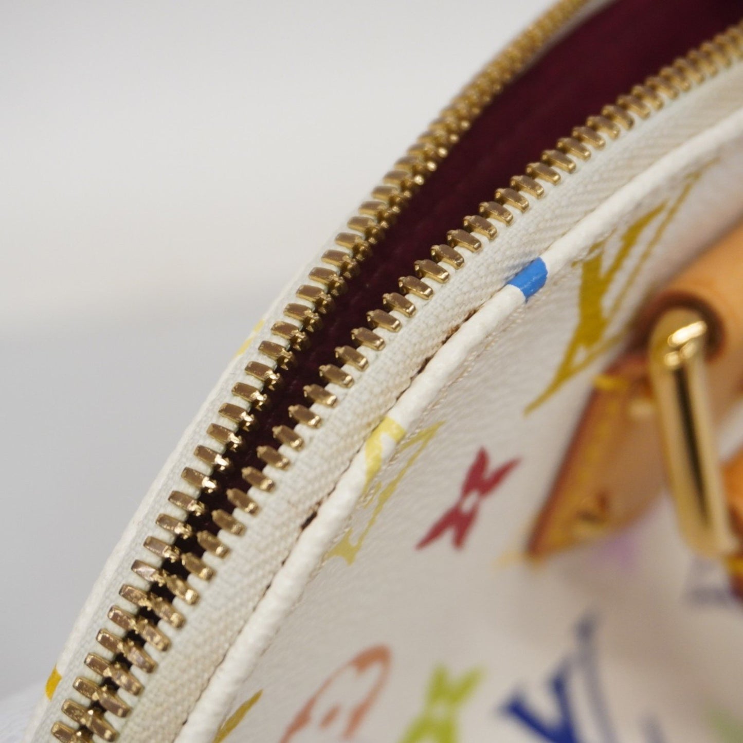 Louis Vuitton Alma, White, Canvas, handbag