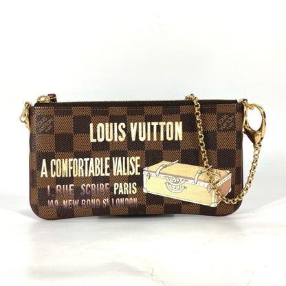Louis Vuitton Milla, Brown, Canvas, clutch