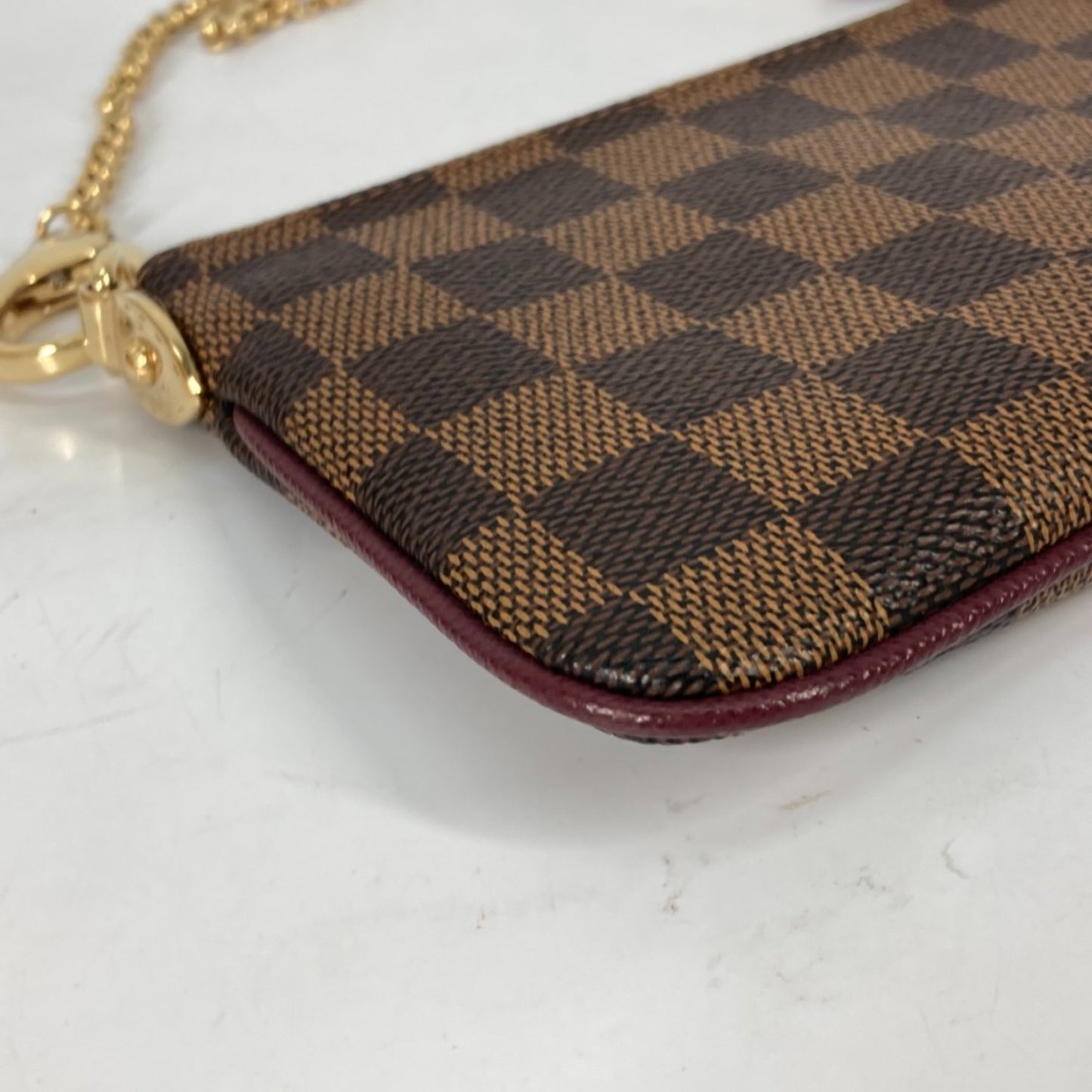 Louis Vuitton Milla, Brown, Canvas, clutch