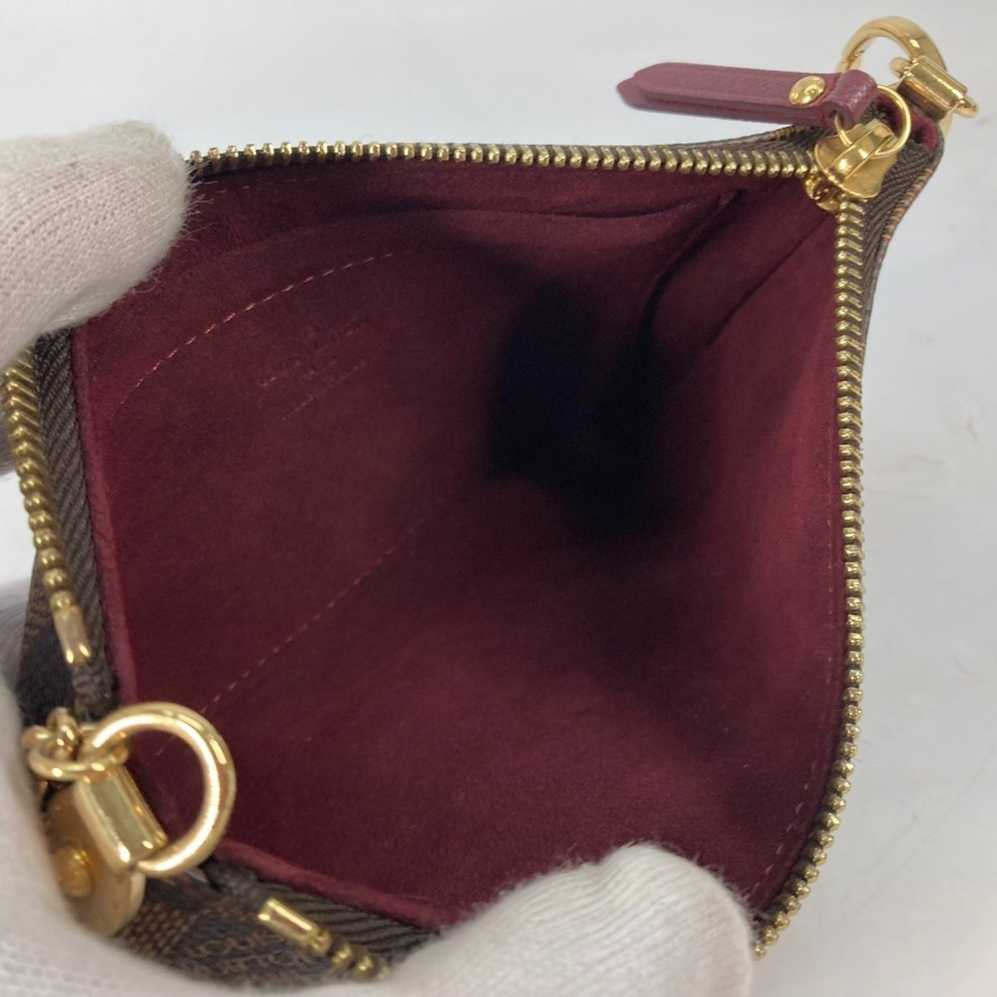 Louis Vuitton Milla, Brown, Canvas, clutch