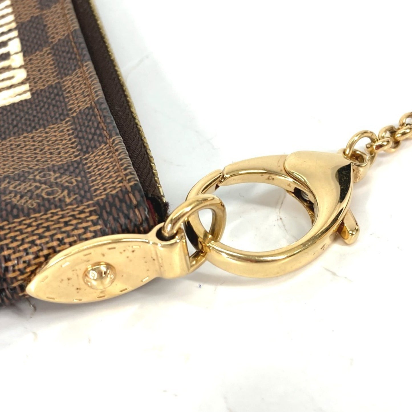Louis Vuitton Milla, Brown, Canvas, clutch