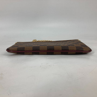 Louis Vuitton Milla, Brown, Canvas, clutch