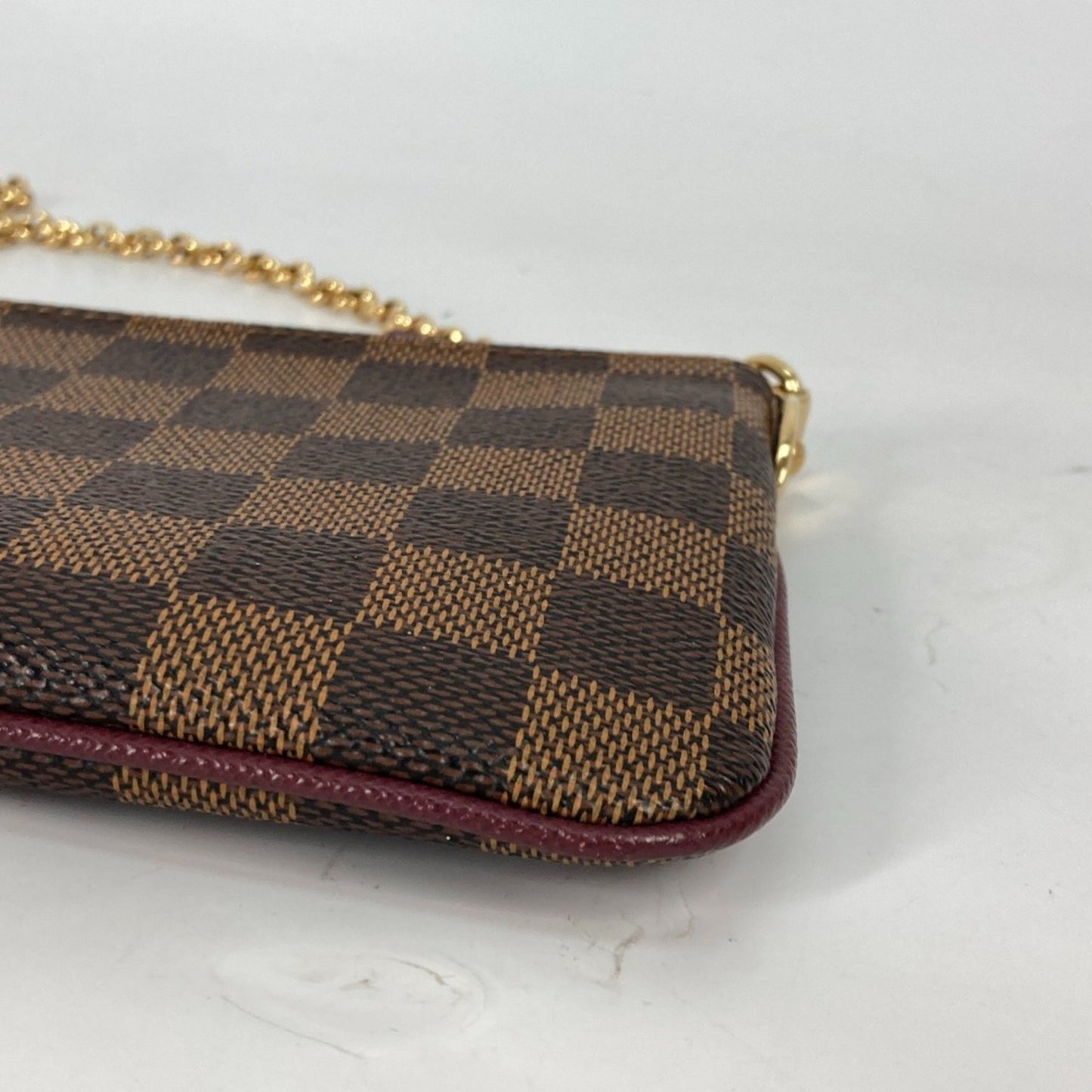 Louis Vuitton Milla, Brown, Canvas, clutch