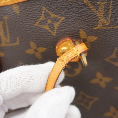 Louis Vuitton Neverfull MM, Brown, Canvas, tote