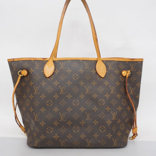 Louis Vuitton Neverfull MM, Brown, Canvas, tote