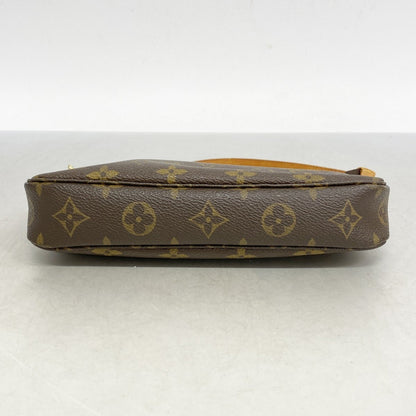 Louis Vuitton Pochette Accessoire, Brown, Canvas, clutch
