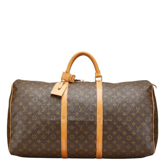 Louis Vuitton Keepall 50, Brown, Canvas, travel
