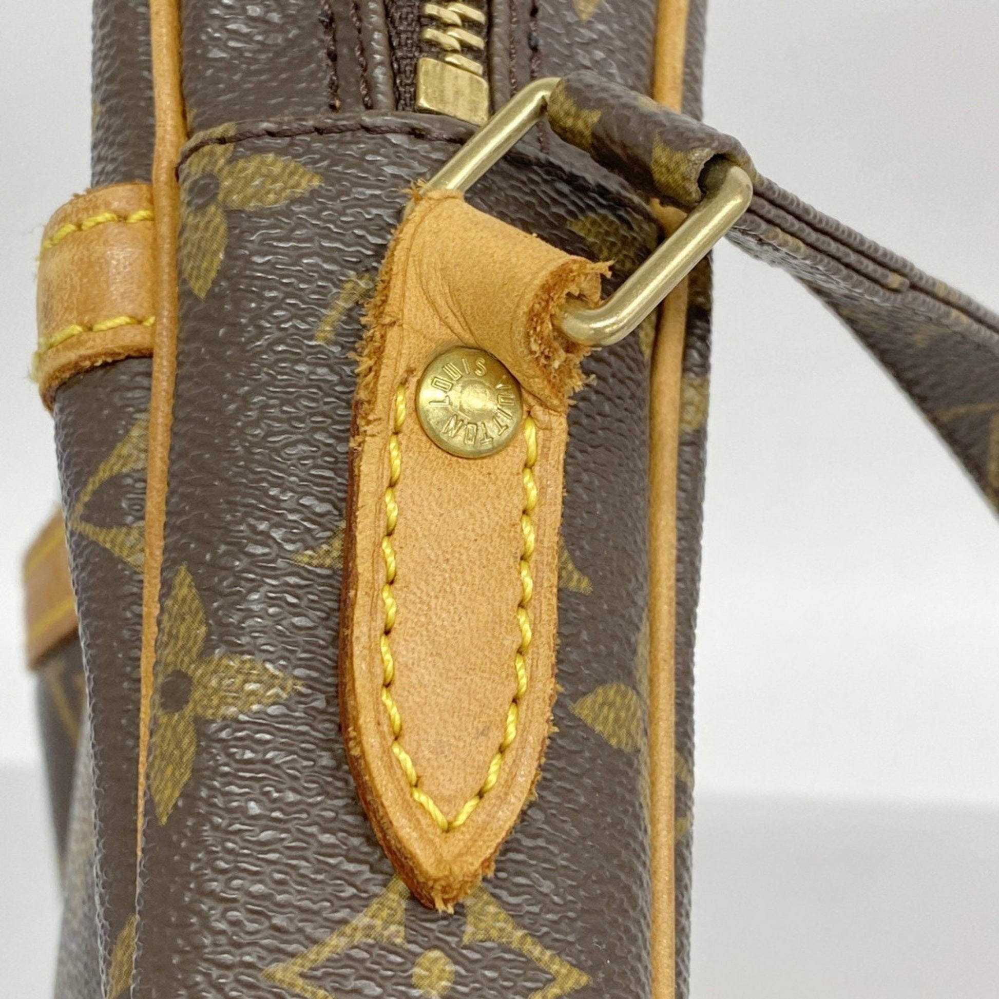 Louis Vuitton Danube, Brown, Canvas, shoulder