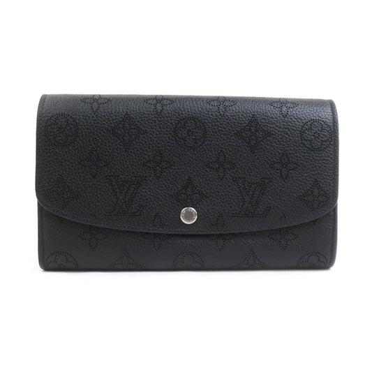 Louis Vuitton Emilie, Black, Leather, wallet