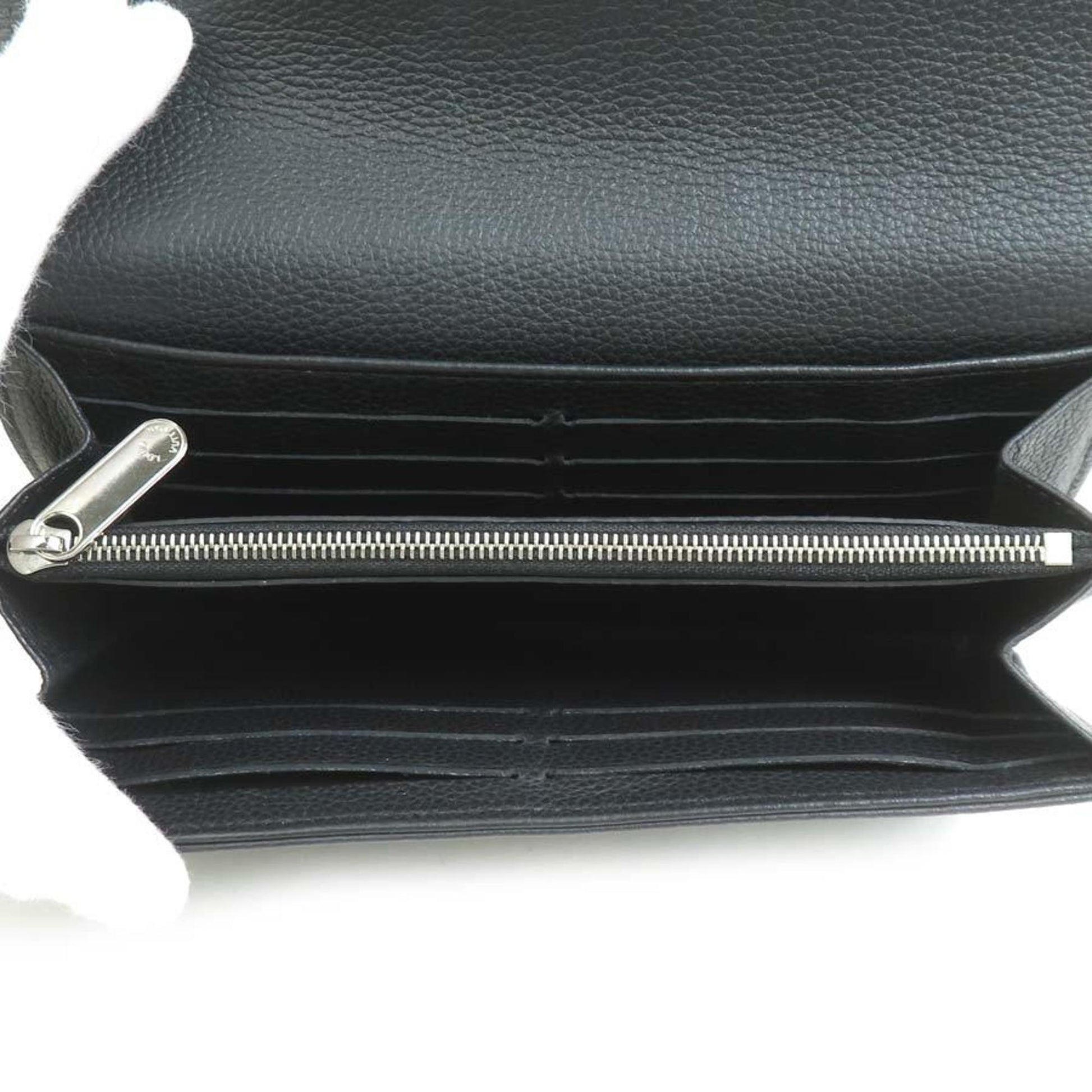 Louis Vuitton Emilie, Black, Leather, wallet