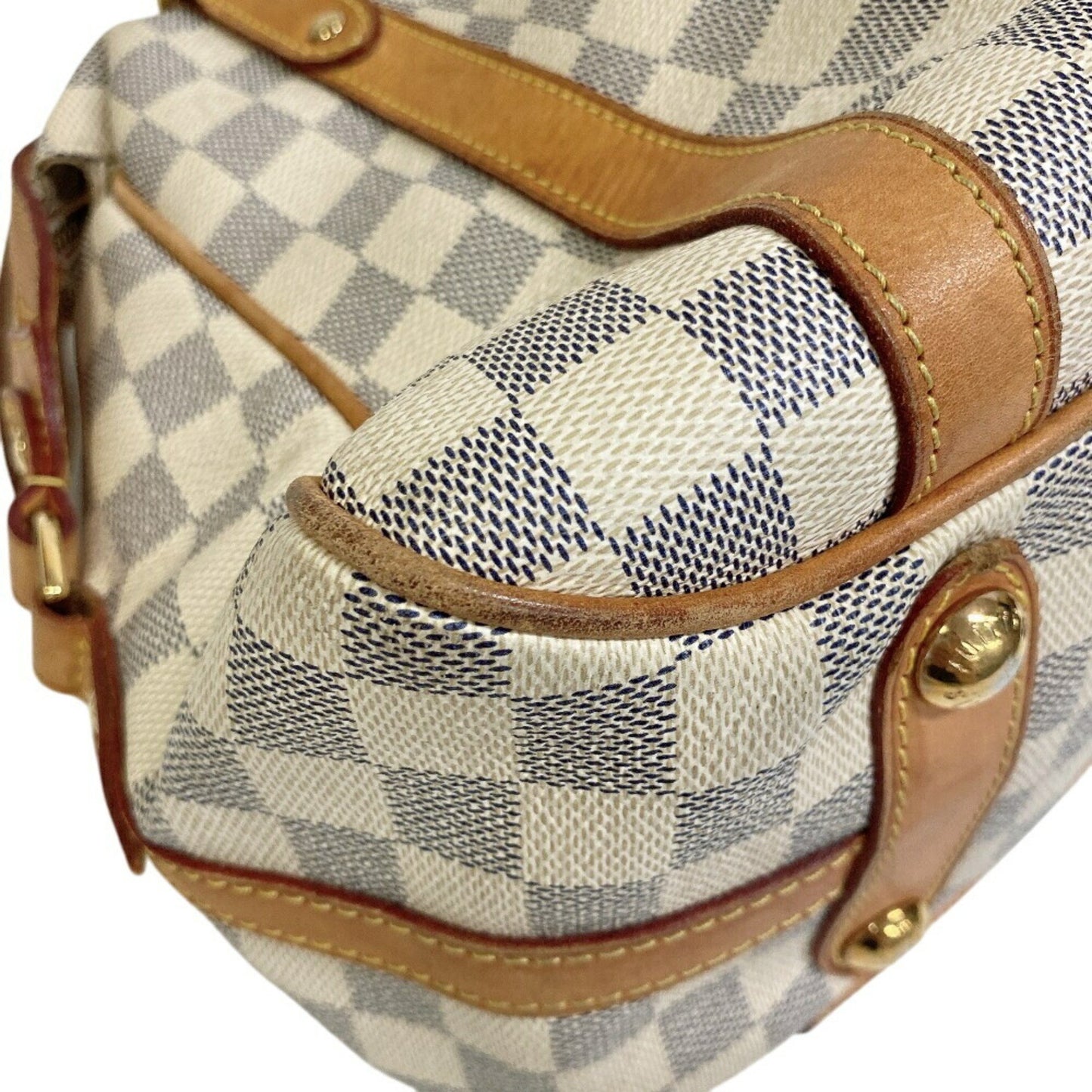 Louis Vuitton Stresa, White, Canvas, tote