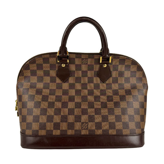 Louis Vuitton Alma, Brown, Canvas, handbag