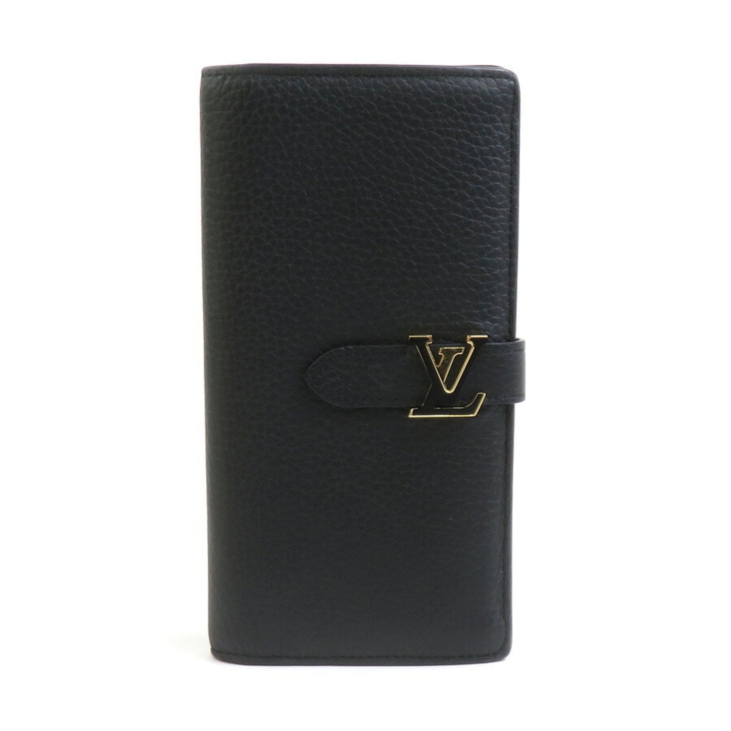 Louis Vuitton Portefeuille LV Vertical, Black, Leather, wallet
