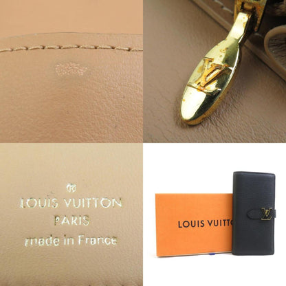 Louis Vuitton Portefeuille LV Vertical, Black, Leather, wallet