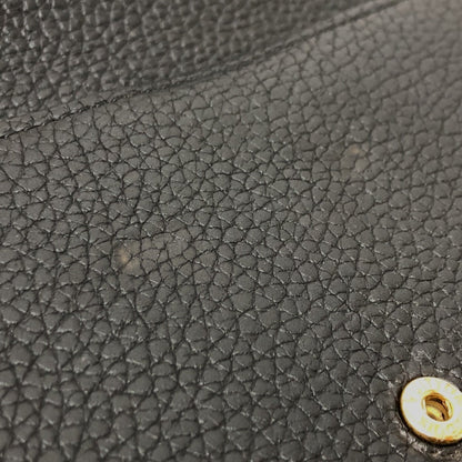 Louis Vuitton Capucines, Black, Leather, wallet