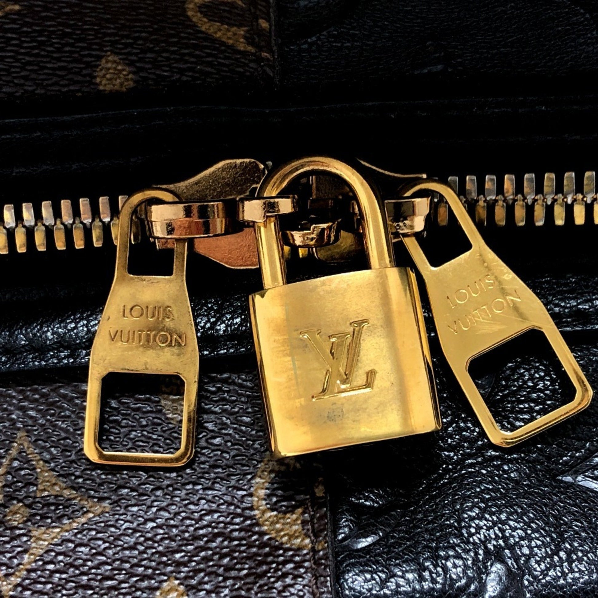Louis Vuitton Blocks, Brown, Canvas, tote
