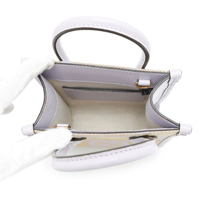 Gucci GG Jumbo, Purple, "CANVAS, LEATHER", handbag