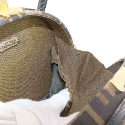 Fendi Zucca, Brown, Canvas, handbag