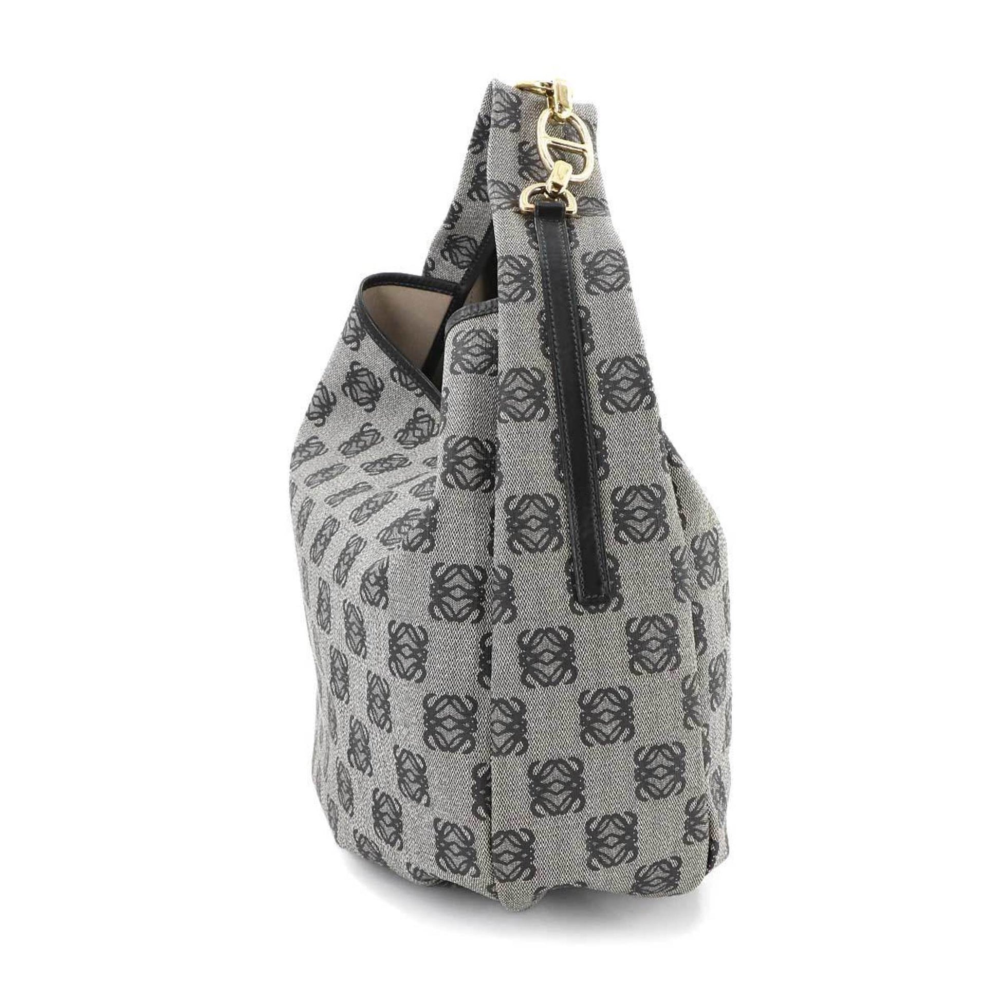 Loewe Anagram, Grey, Canvas, tote