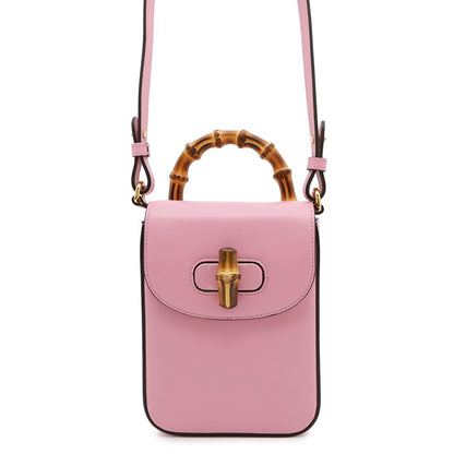 Gucci Bamboo, Pink, Leather, shoulder