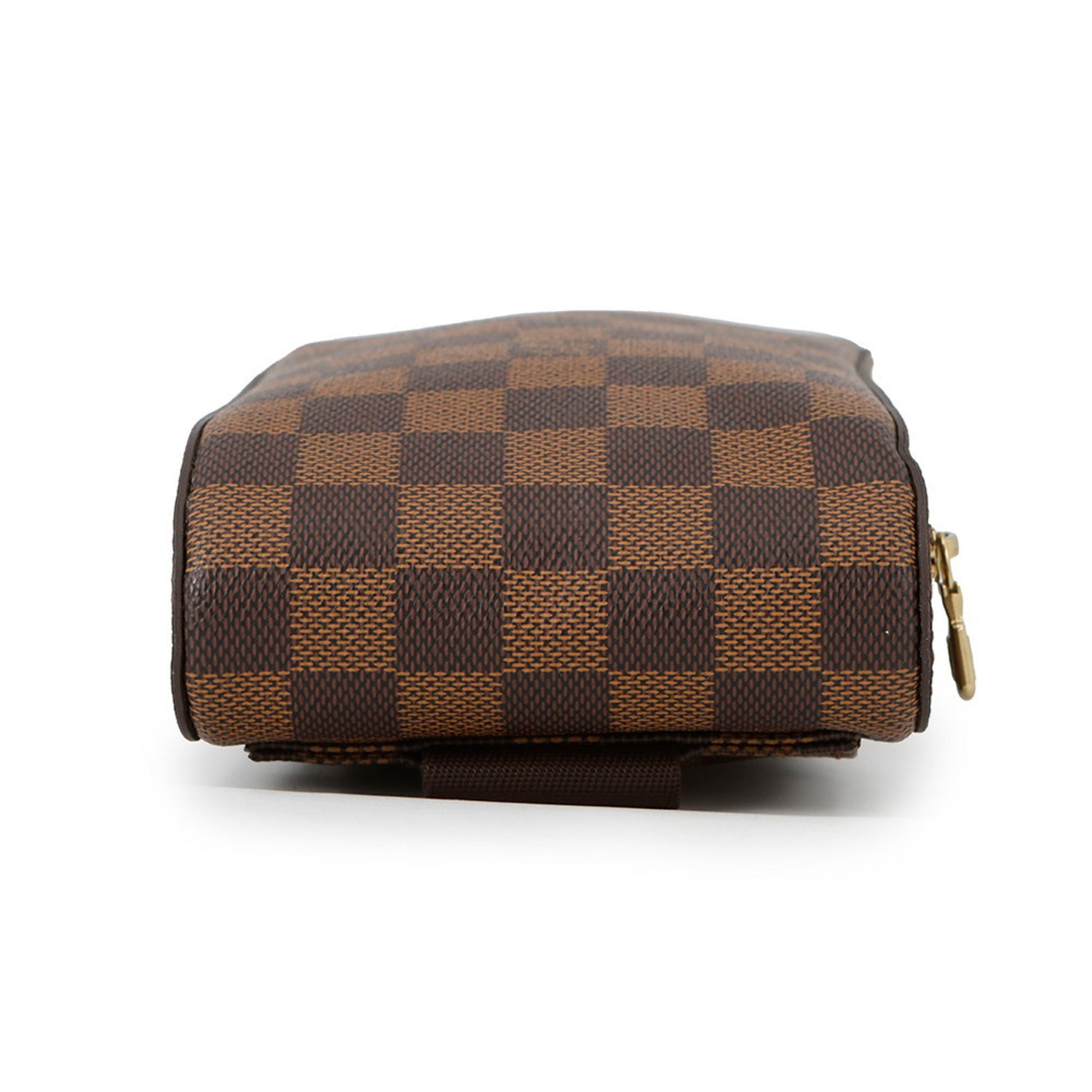 Louis Vuitton Geronimo, Brown, Canvas, shoulder