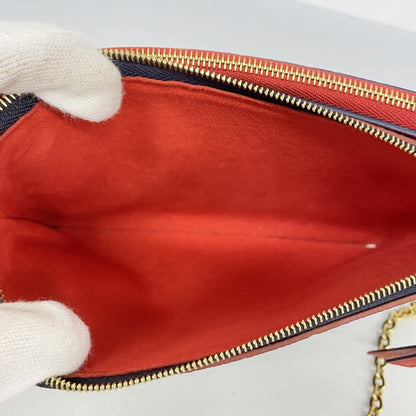 Louis Vuitton Double Zip, Red, Leather, shoulder