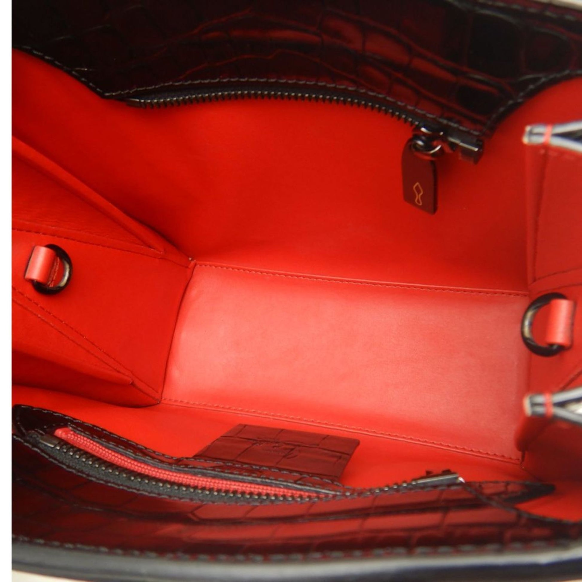 Christian Louboutin Paloma, Black, Leather, handbag