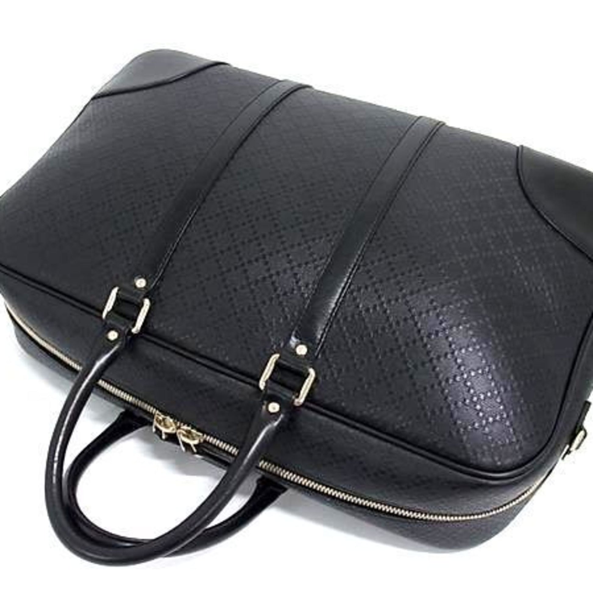 Gucci Diamante, Black, Leather, travel