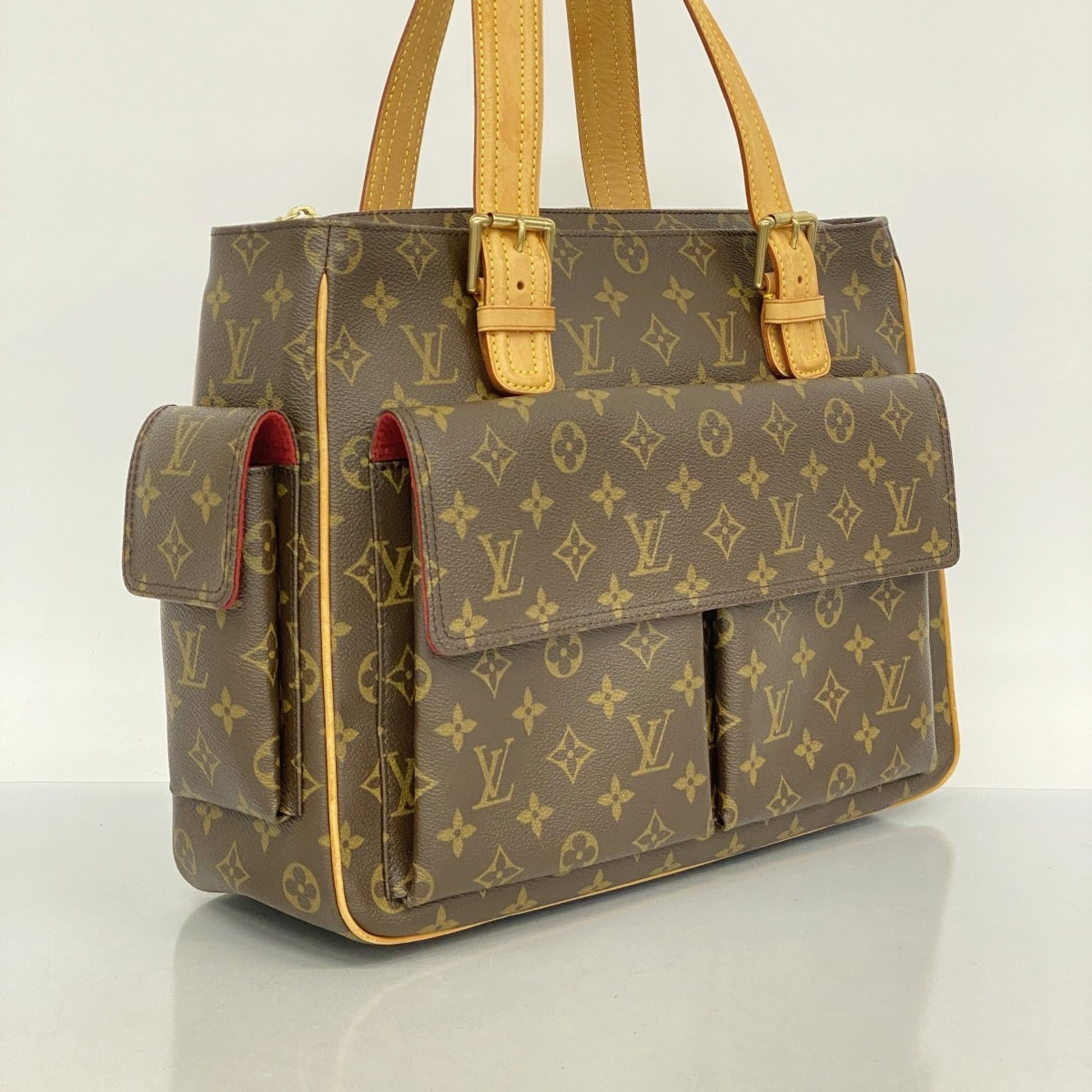 Louis Vuitton Multipli Cité, Brown, Canvas, tote