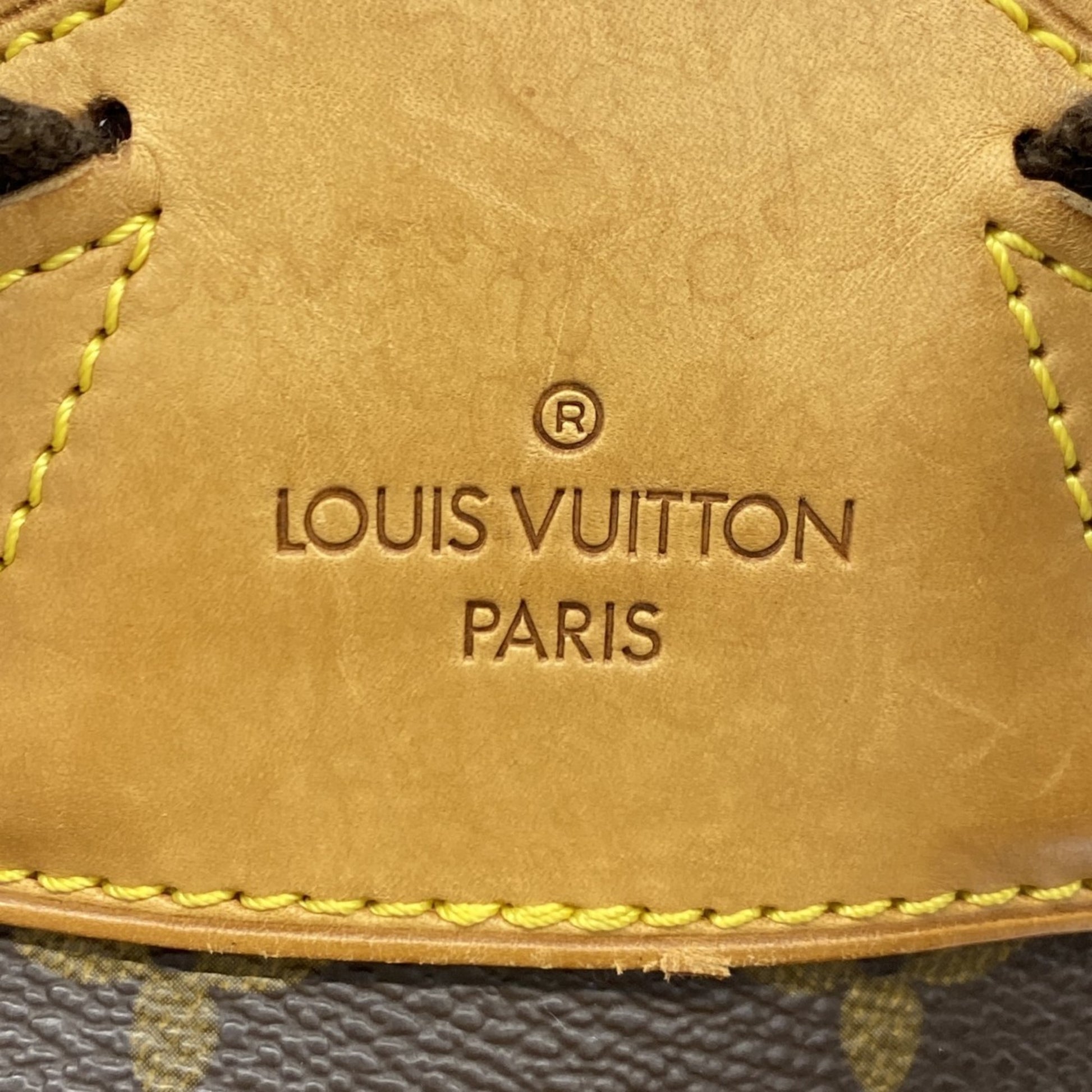 Louis Vuitton Montsouris GM, Brown, Canvas, backpack