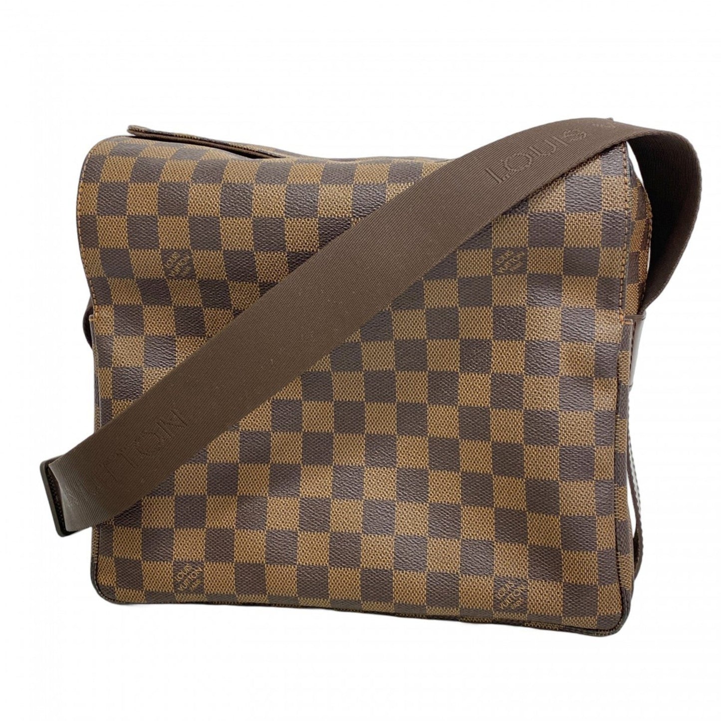 Louis Vuitton Naviglio, Brown, Canvas, shoulder