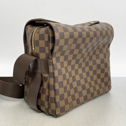 Louis Vuitton Naviglio, Brown, Canvas, shoulder