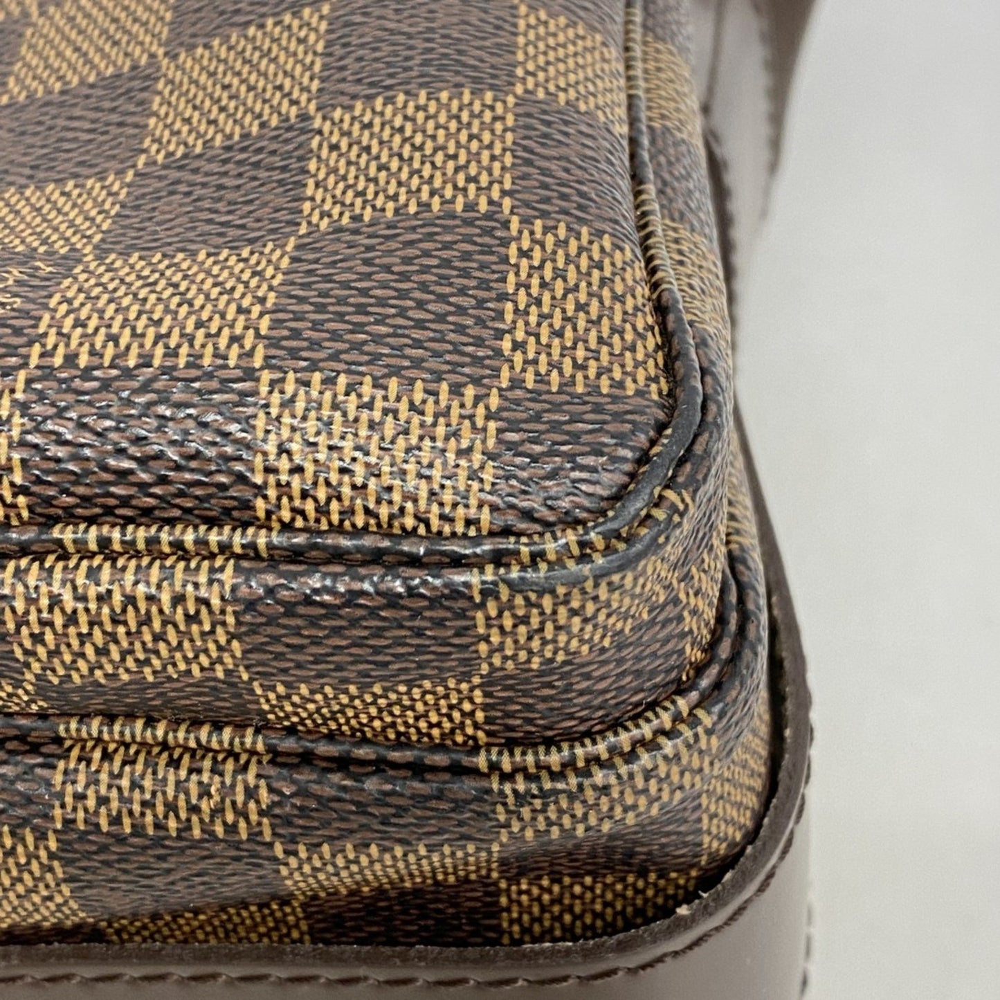 Louis Vuitton Naviglio, Brown, Canvas, shoulder