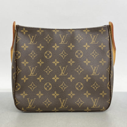 Louis Vuitton Looping MM, Brown, Canvas, shoulder
