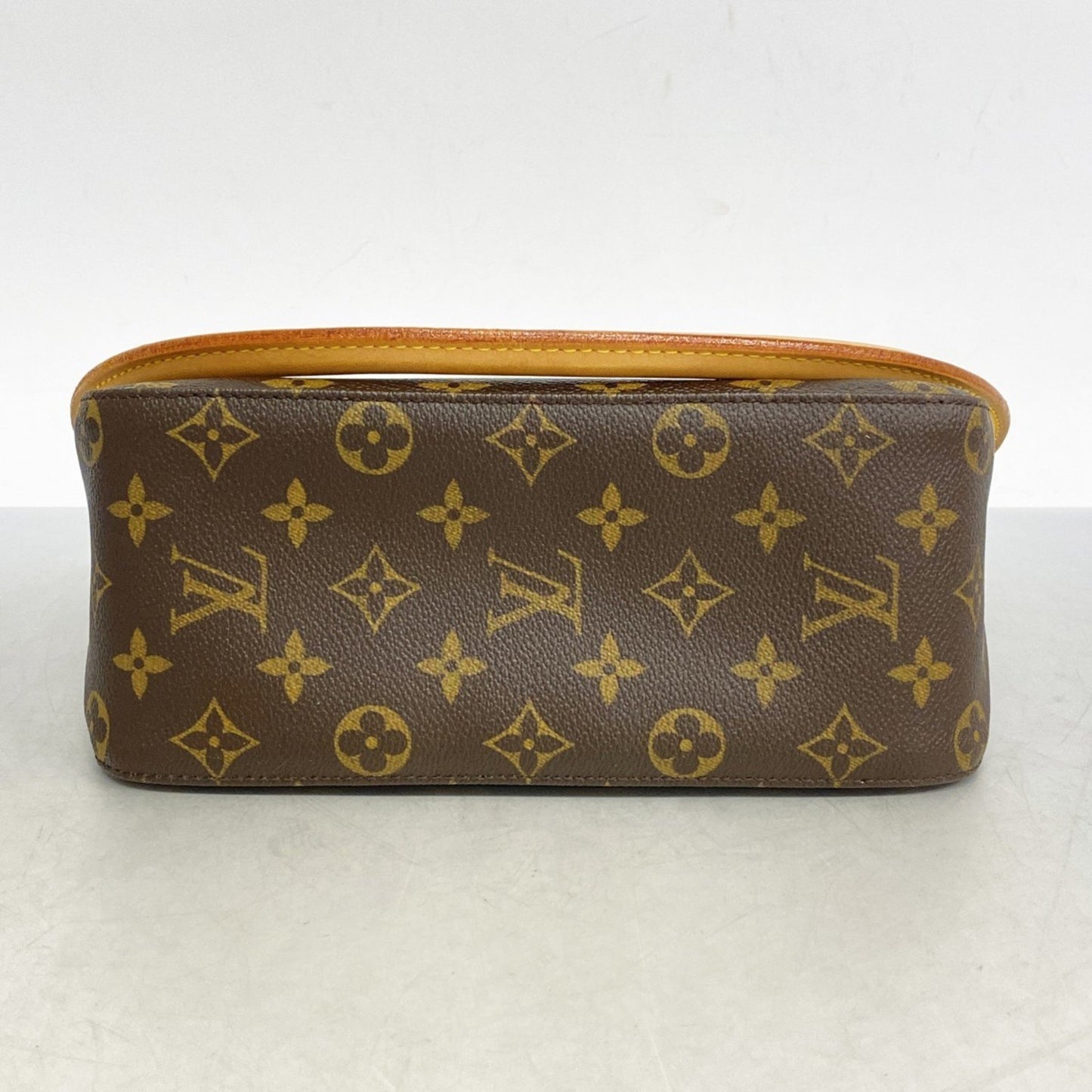 Louis Vuitton Looping MM, Brown, Canvas, shoulder