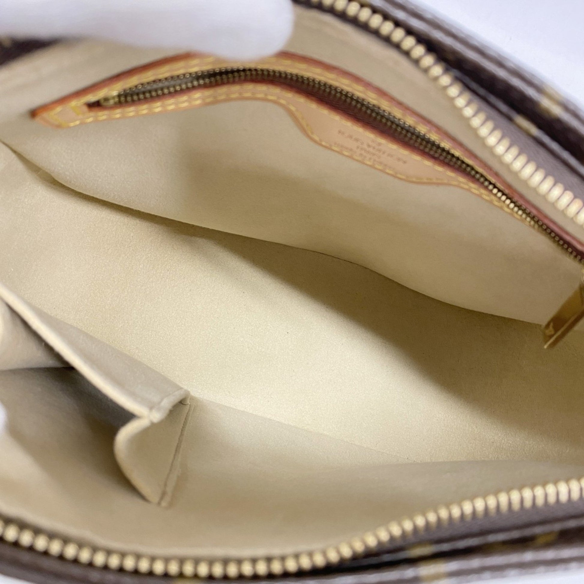 Louis Vuitton Looping MM, Brown, Canvas, shoulder