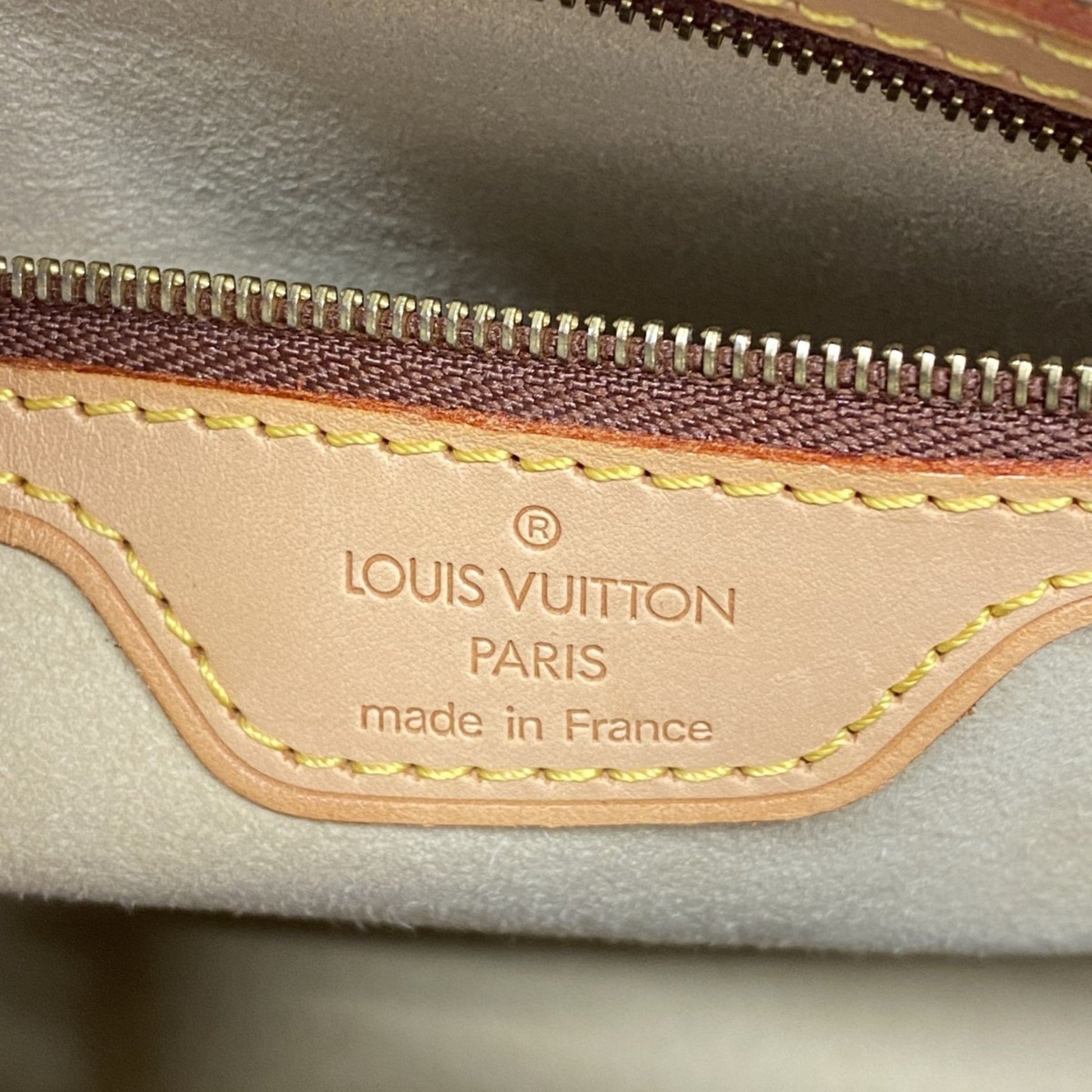 Louis Vuitton Looping MM, Brown, Canvas, shoulder