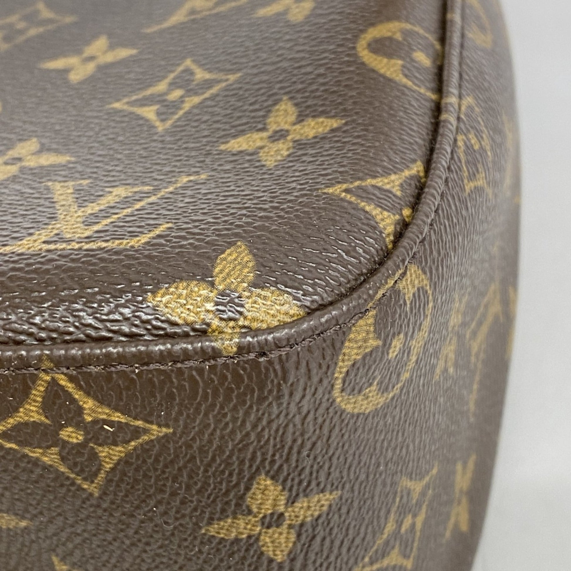 Louis Vuitton Looping MM, Brown, Canvas, shoulder