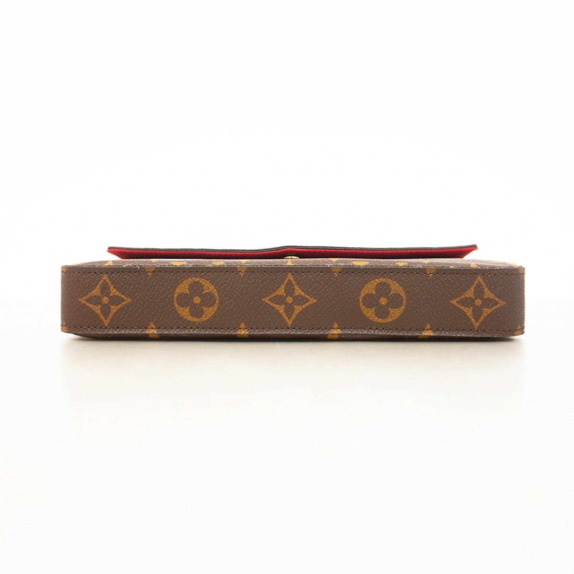 Louis Vuitton Felicie, Brown, Canvas, wallet